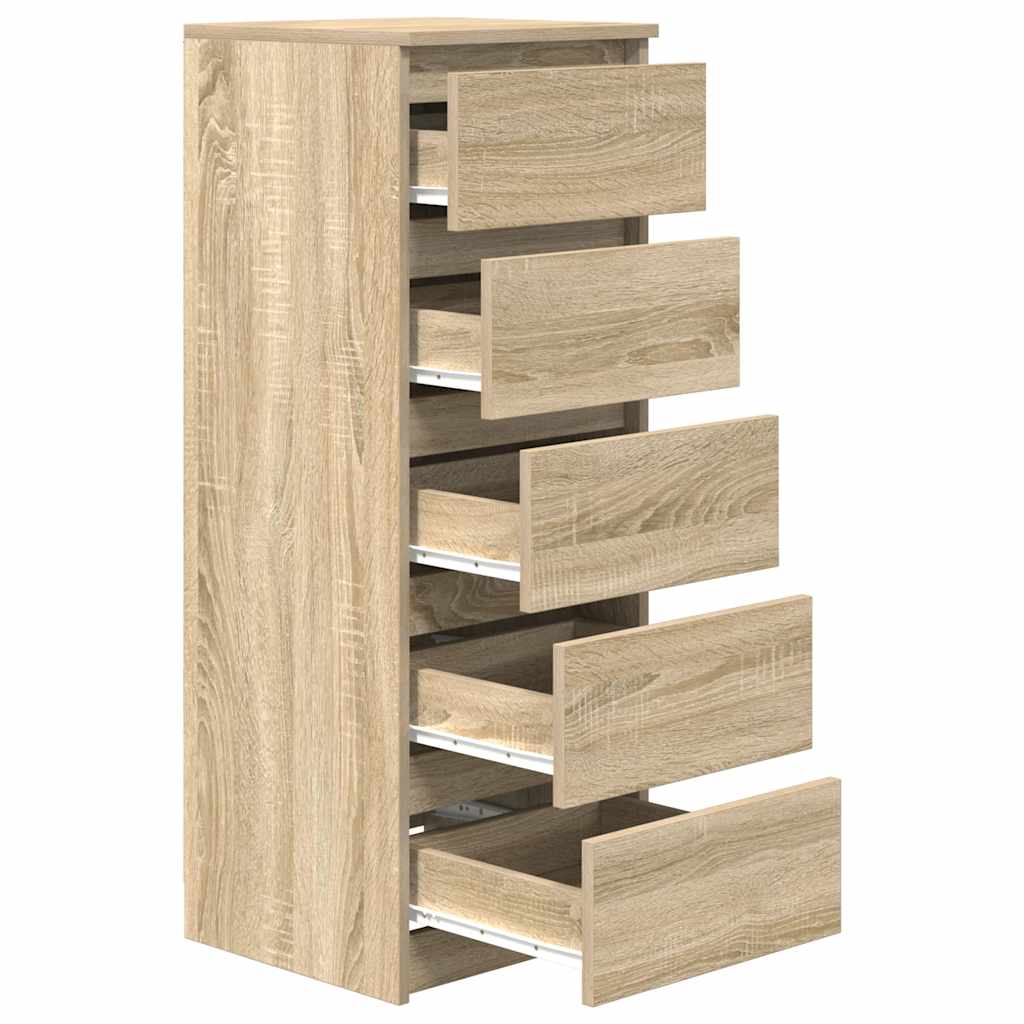 vidaXL Komoda z szufladami Dąb Sonoma 37,5x35x99 cm Drewno klejone