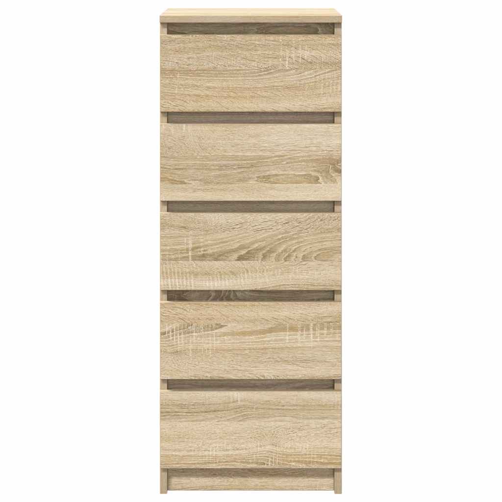 vidaXL Komoda z szufladami Dąb Sonoma 37,5x35x99 cm Drewno klejone