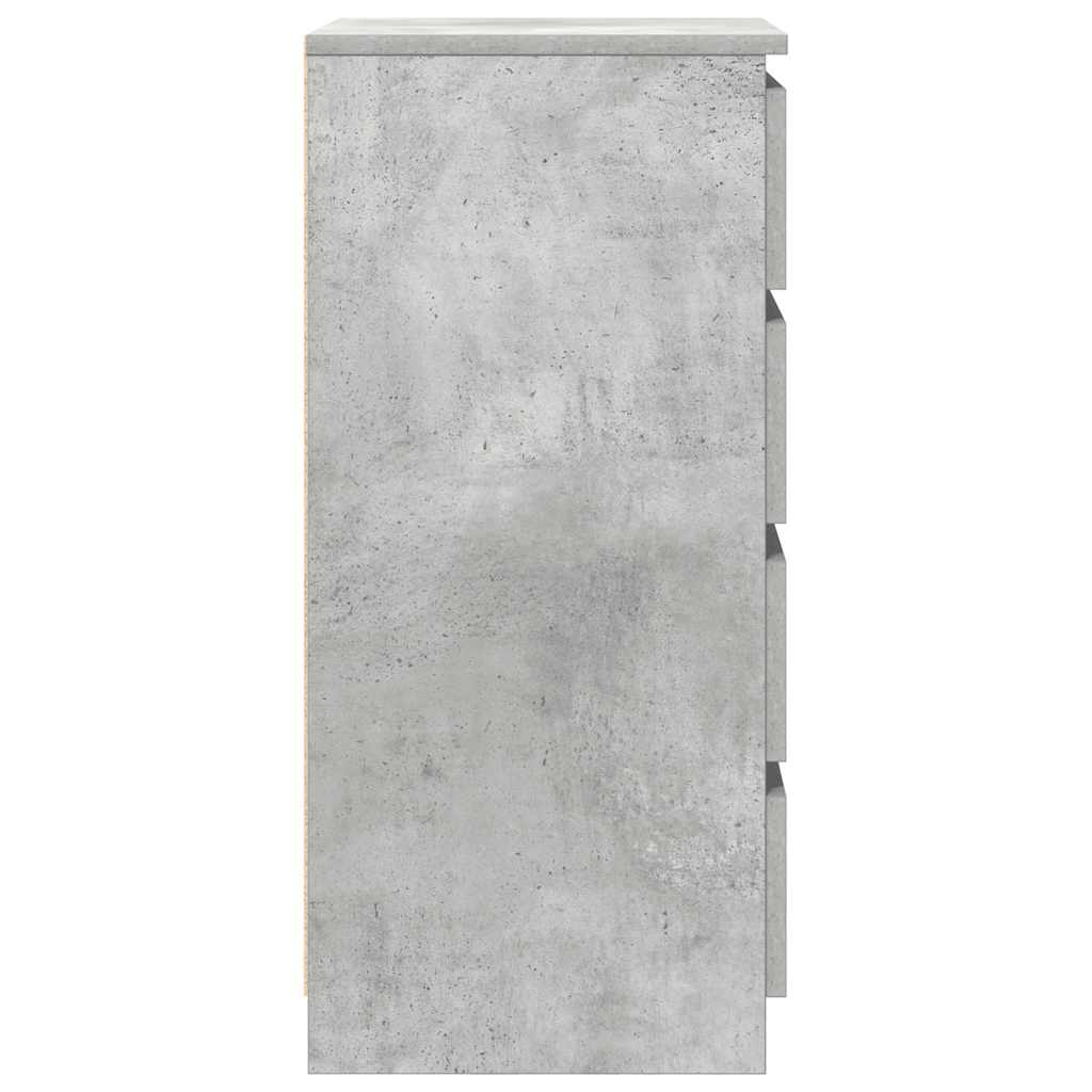 vidaXL Komoda z szufladami Betonowy Szary 37,5x35x99 cm Drewno klejone