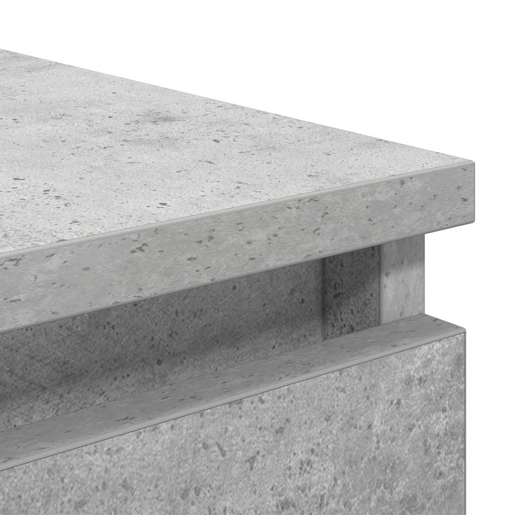 vidaXL Komoda z szufladami Betonowy Szary 37,5x35x99 cm Drewno klejone