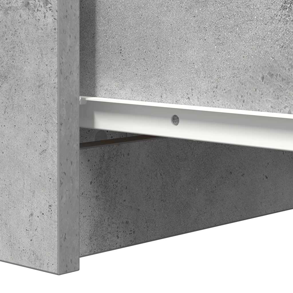 vidaXL Komoda z szufladami Betonowy Szary 37,5x35x99 cm Drewno klejone