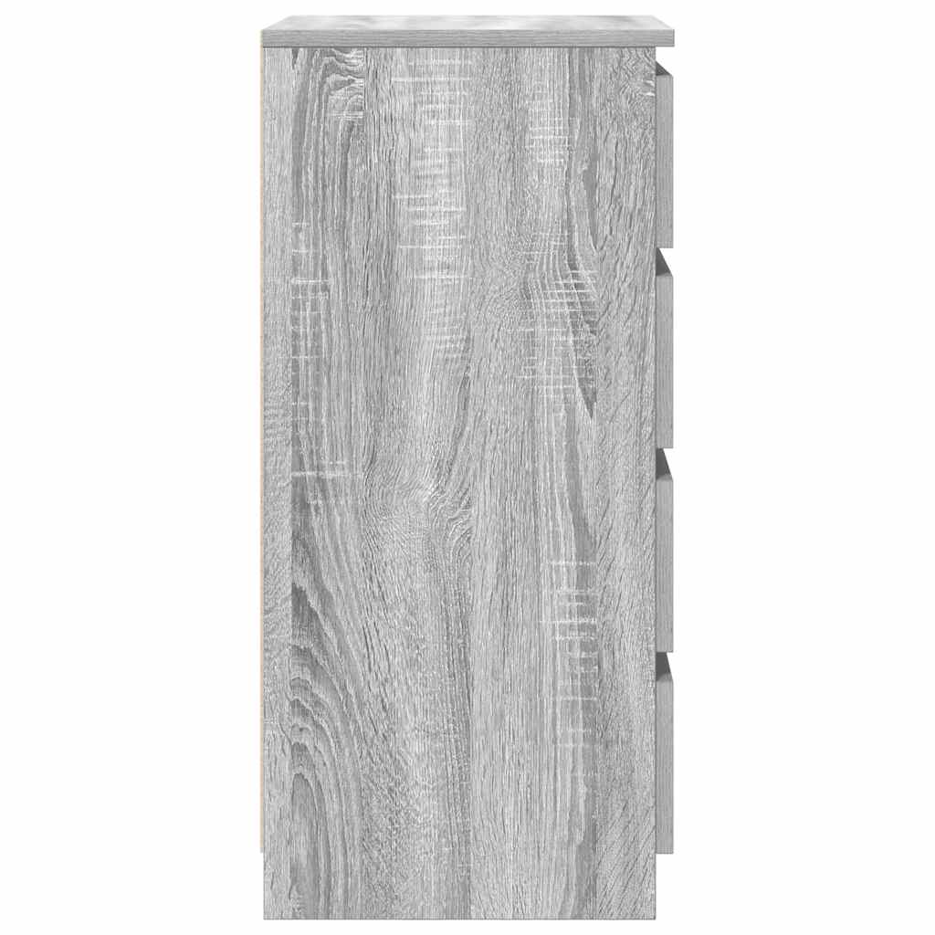 vidaXL Komoda z szufladami Szara Sonoma 37,5x35x99 cm Drewno klejone