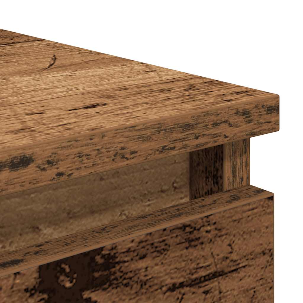 vidaXL Komoda z szufladami Stare drewno 37,5x35x99 cm Drewno klejone