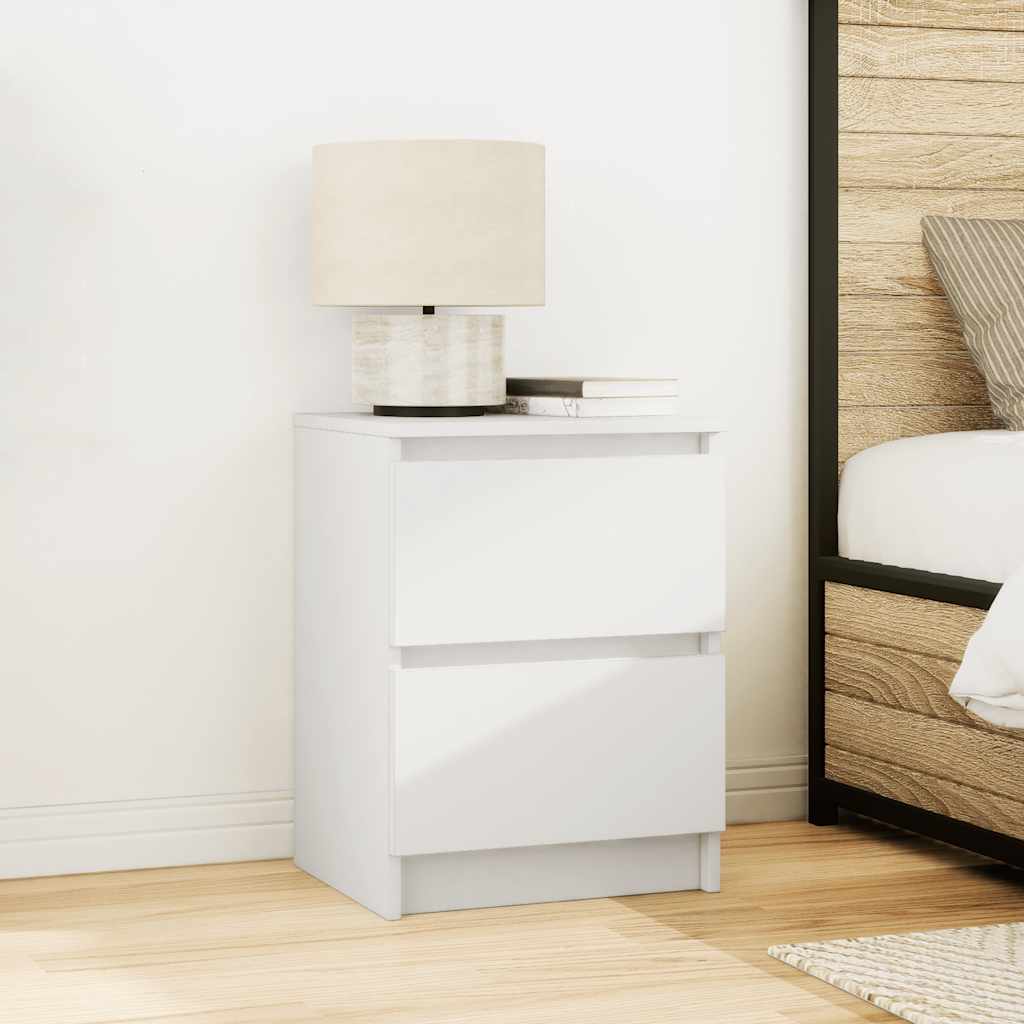vidaXL Szafka pod TV, biała, 40x35x54 cm, materiał drewnopochodny