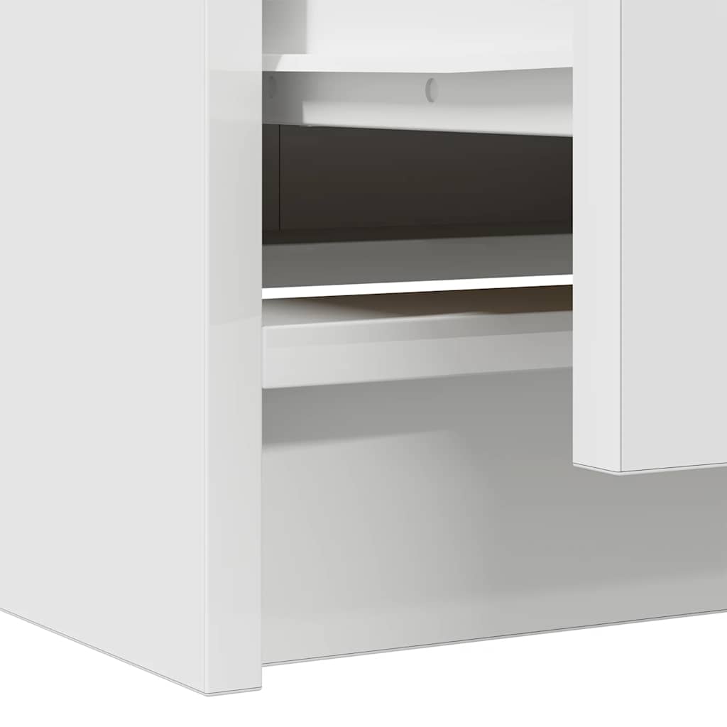 vidaXL Szafka pod TV, biała, 40x35x54 cm, materiał drewnopochodny