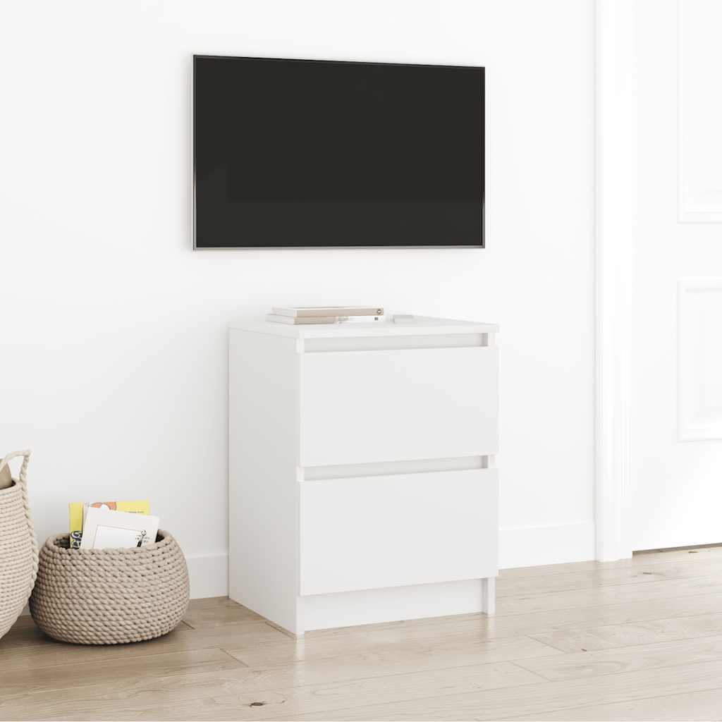 vidaXL Szafka pod TV, biała, 40x35x54 cm, materiał drewnopochodny
