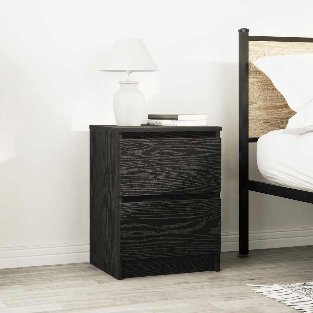 vidaXL Szafka pod TV, czarna, 40x35x54 cm, materiał drewnopochodny