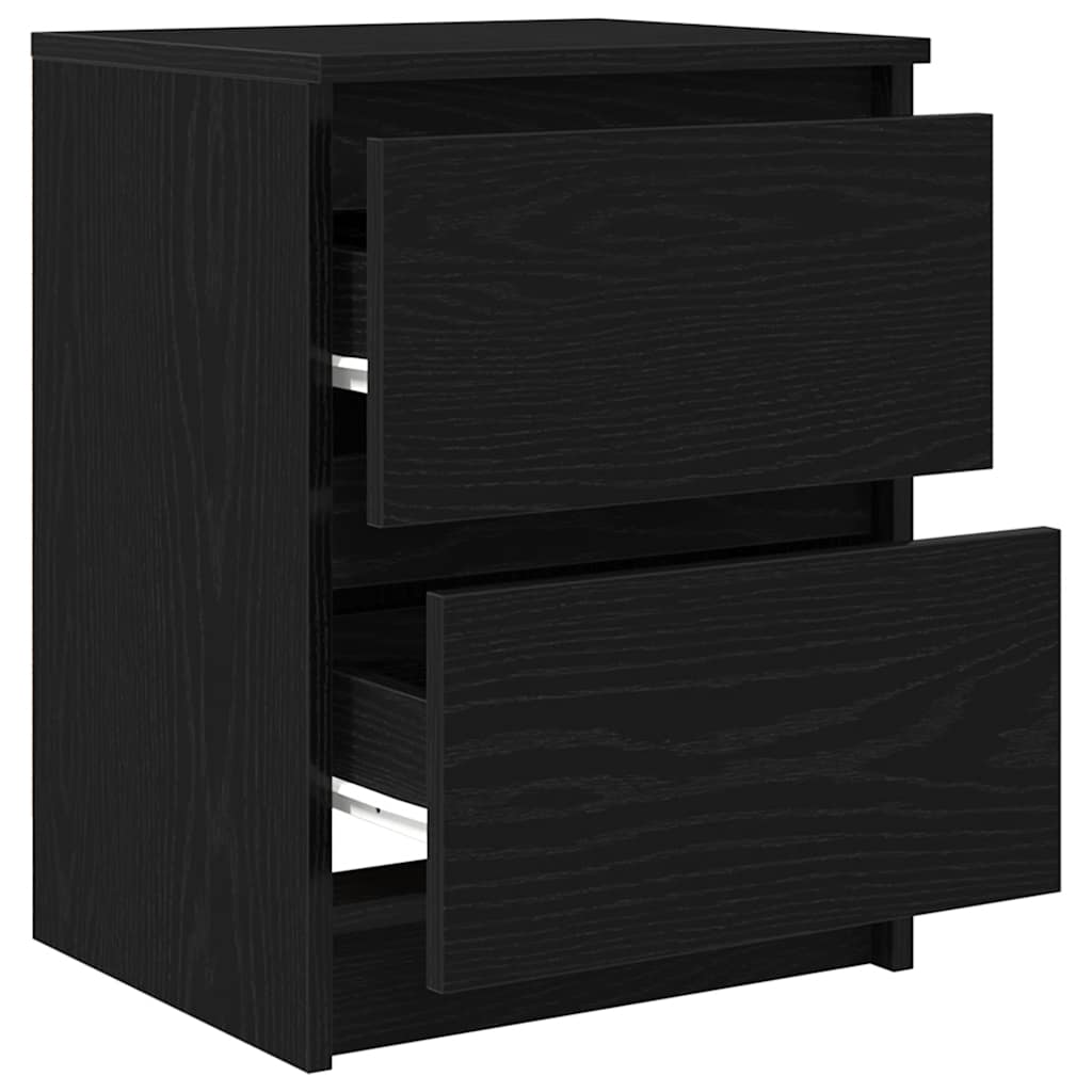vidaXL Szafka pod TV, czarna, 40x35x54 cm, materiał drewnopochodny