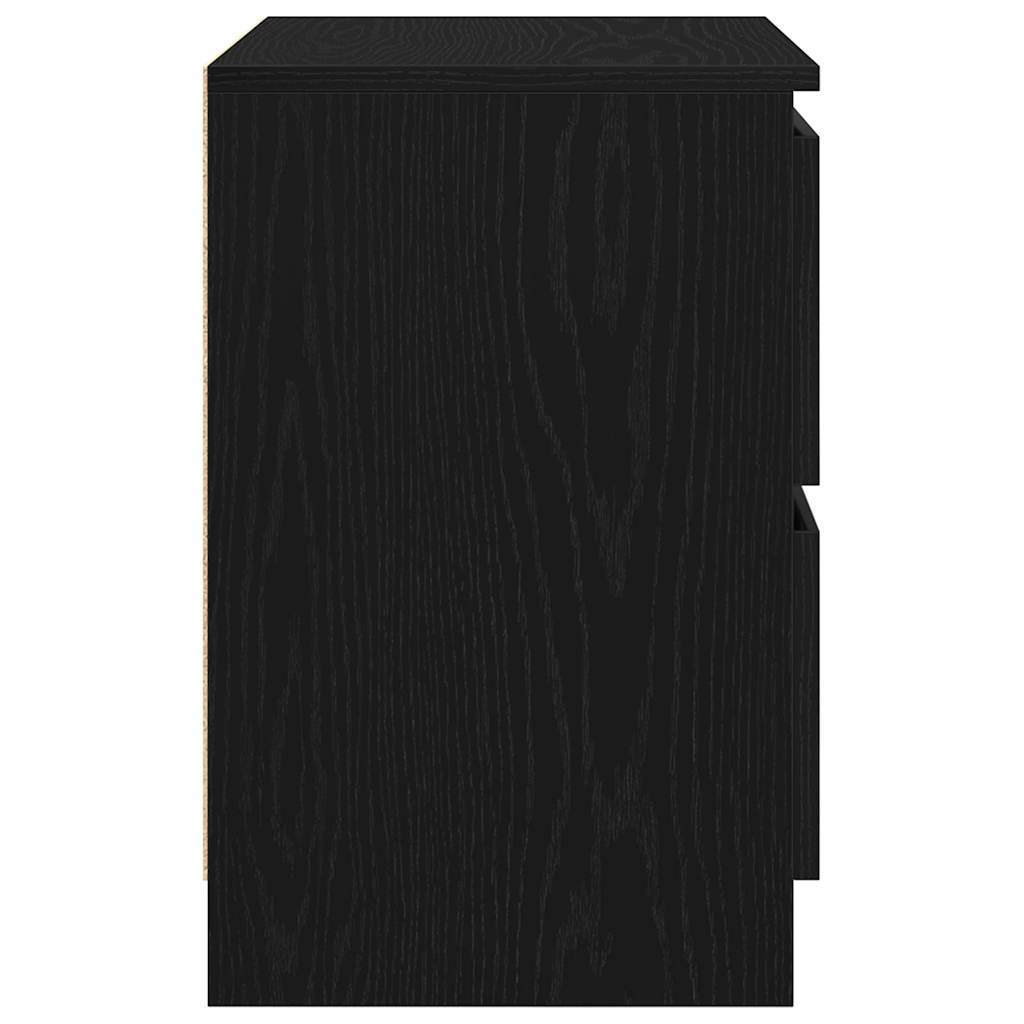 vidaXL Szafka pod TV, czarna, 40x35x54 cm, materiał drewnopochodny
