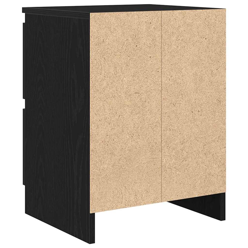 vidaXL Szafka pod TV, czarna, 40x35x54 cm, materiał drewnopochodny