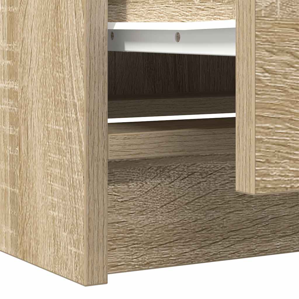 vidaXL Szafka pod TV, dąb sonoma, 40x35x54 cm, materiał drewnopochodny