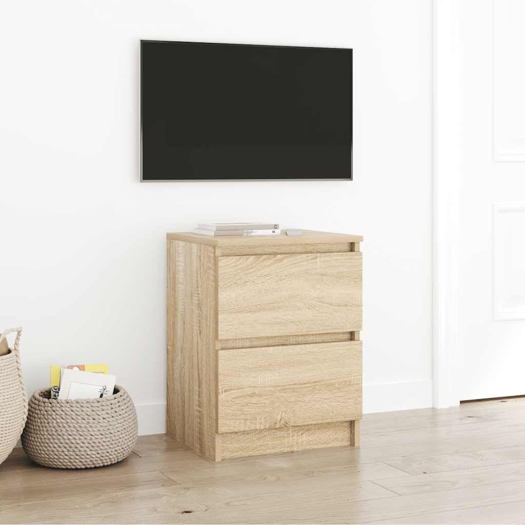 vidaXL Szafka pod TV, dąb sonoma, 40x35x54 cm, materiał drewnopochodny
