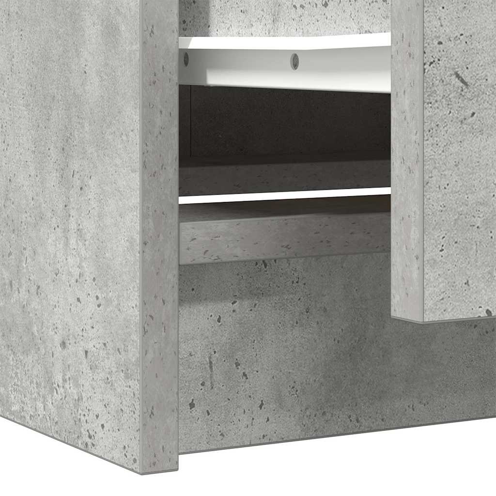 vidaXL Szafka pod TV, szarość betonu, 40x35x54 cm
