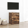 vidaXL Szafka pod TV, przydymiony dąb, 40x35x54 cm