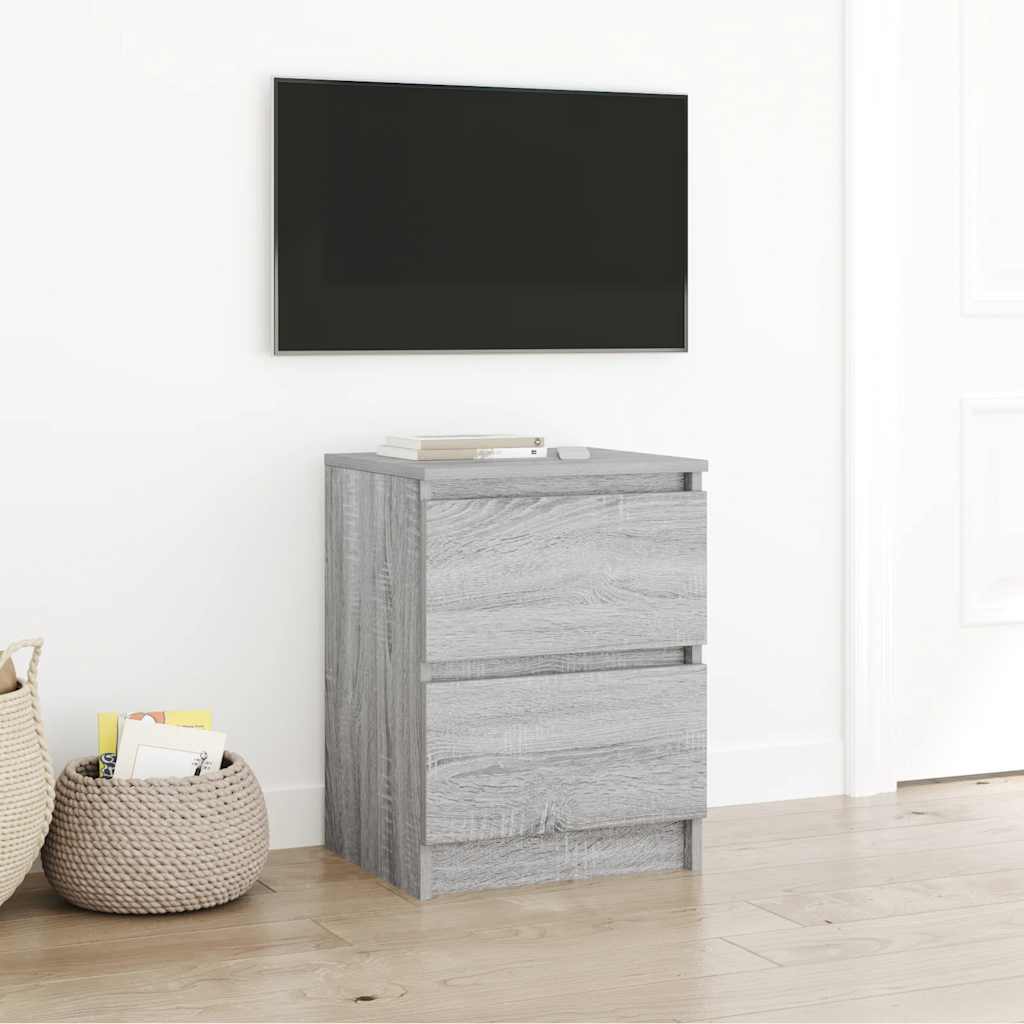 vidaXL Szafka pod TV, szary dąb sonoma, 40x35x54 cm