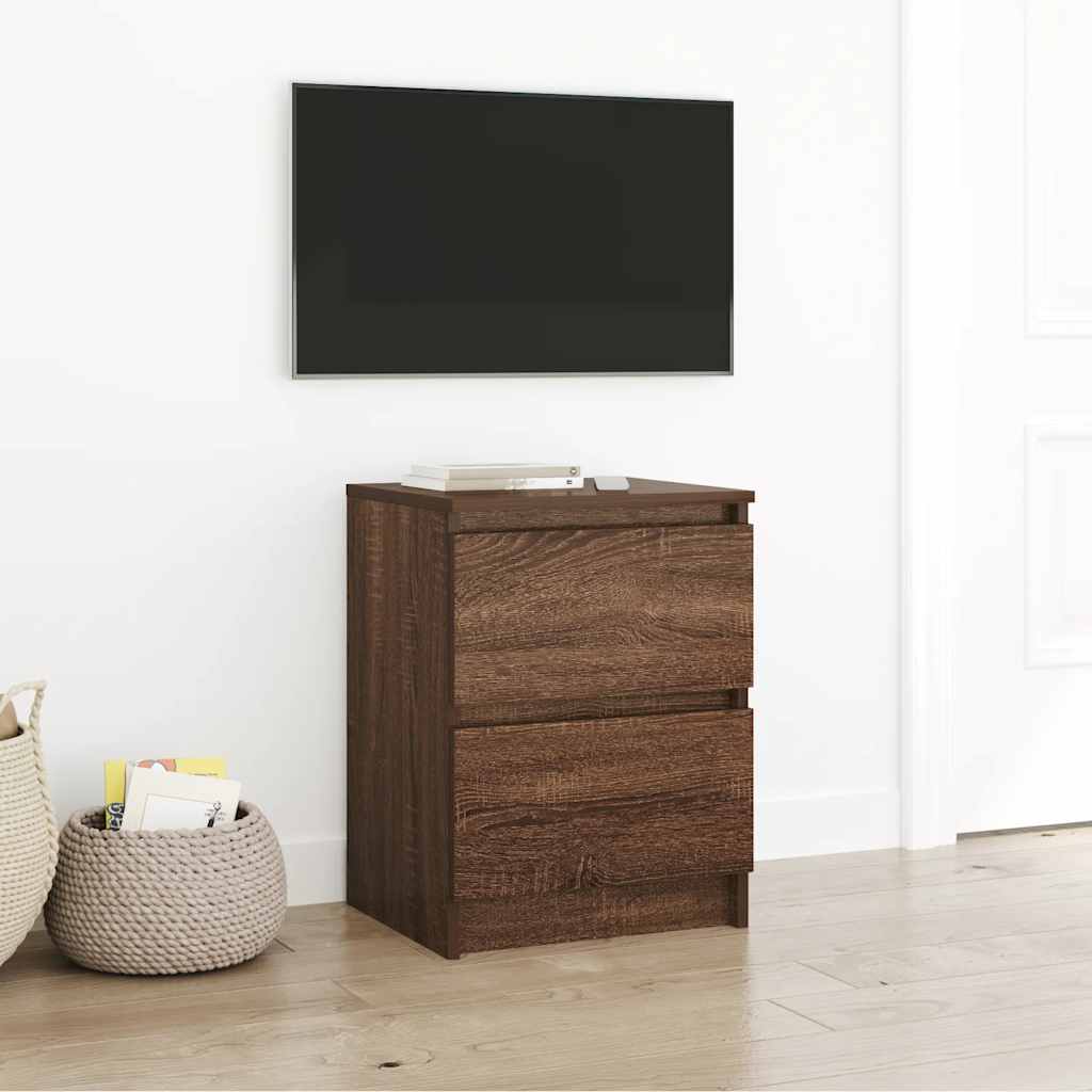 vidaXL Szafka pod TV, brązowy dąb, 40x35x54cm, materiał drewnopochodny