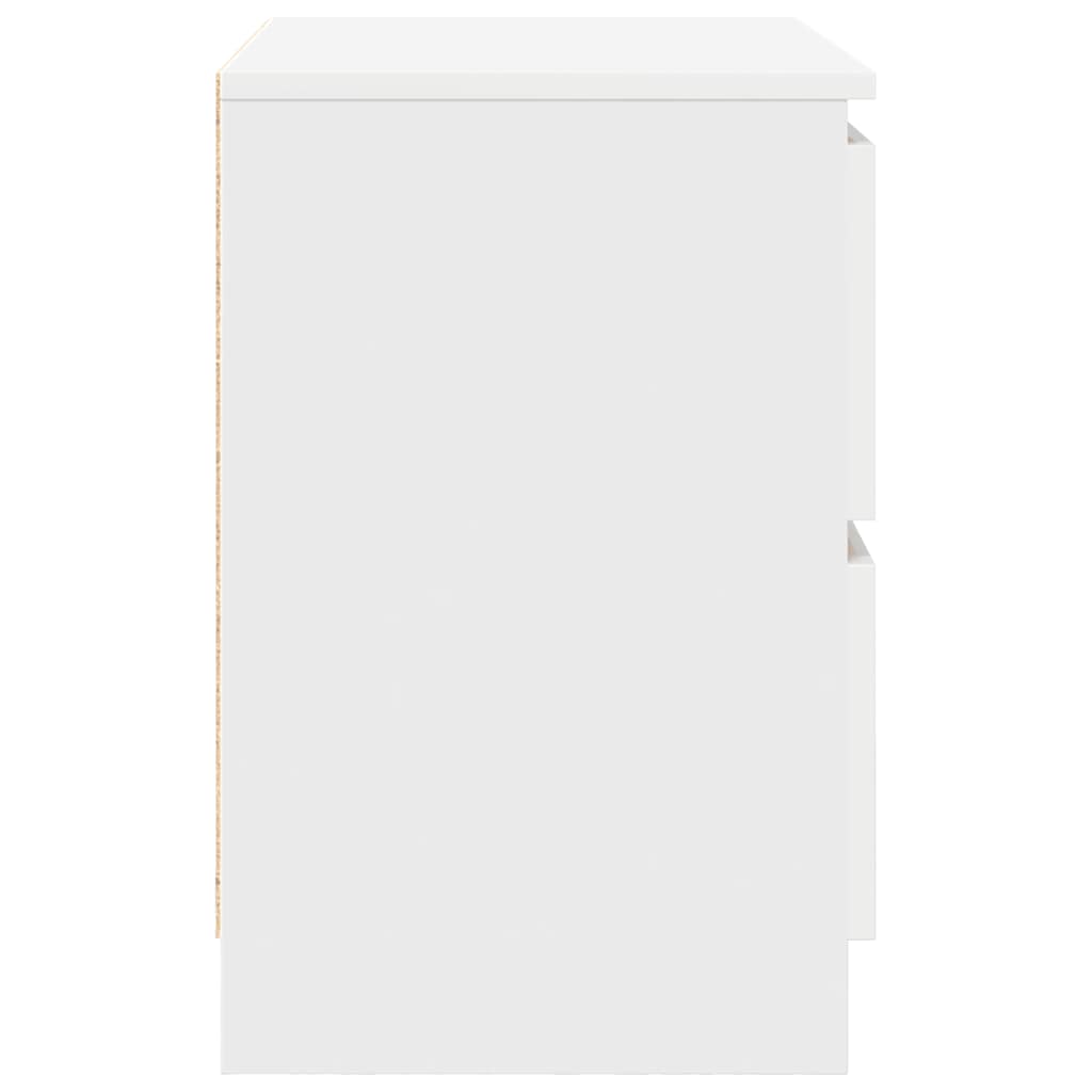 vidaXL Szafka RTV Biała 60x35x54 cm Drewno klejone
