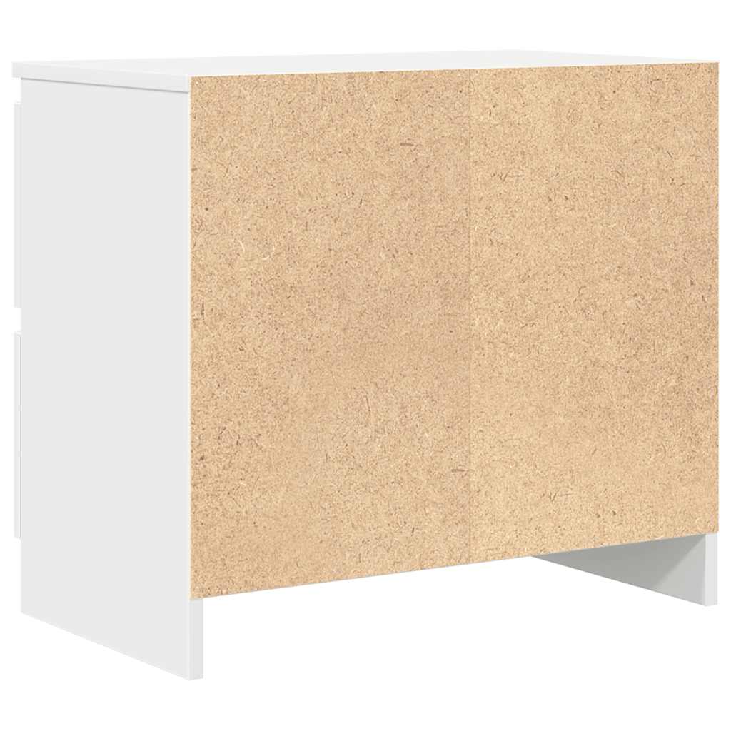 vidaXL Szafka RTV Biała 60x35x54 cm Drewno klejone