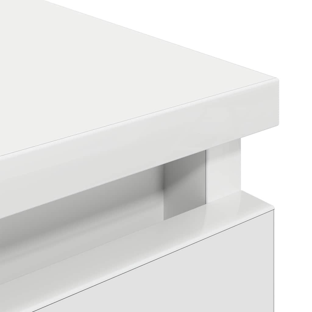 vidaXL Szafka RTV Biała 60x35x54 cm Drewno klejone