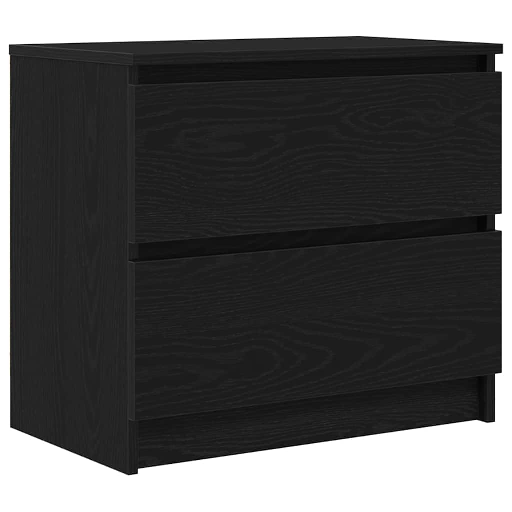 vidaXL Szafka RTV Czarna 60x35x54 cm Drewno klejone