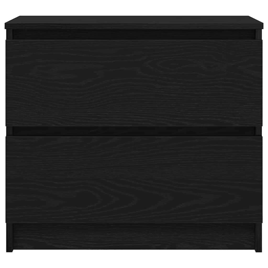 vidaXL Szafka RTV Czarna 60x35x54 cm Drewno klejone