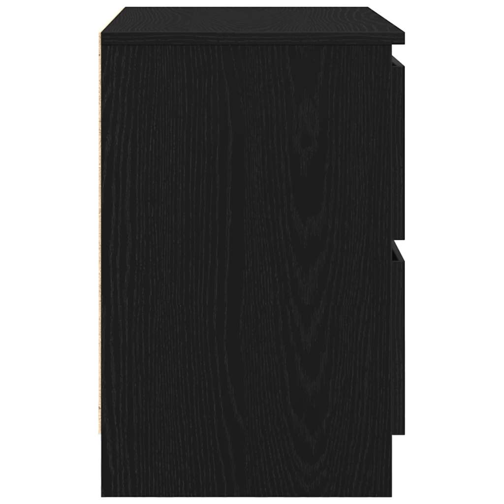 vidaXL Szafka RTV Czarna 60x35x54 cm Drewno klejone