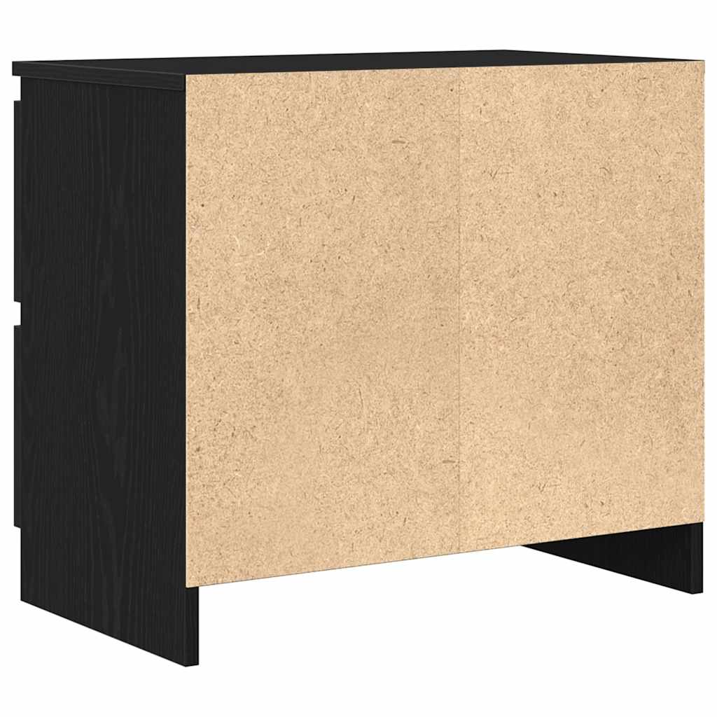 vidaXL Szafka RTV Czarna 60x35x54 cm Drewno klejone