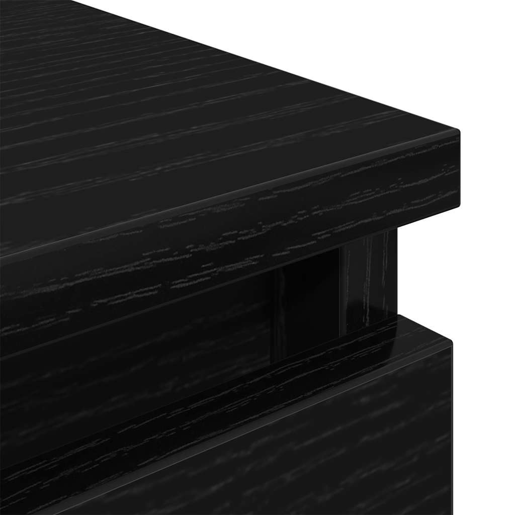 vidaXL Szafka RTV Czarna 60x35x54 cm Drewno klejone