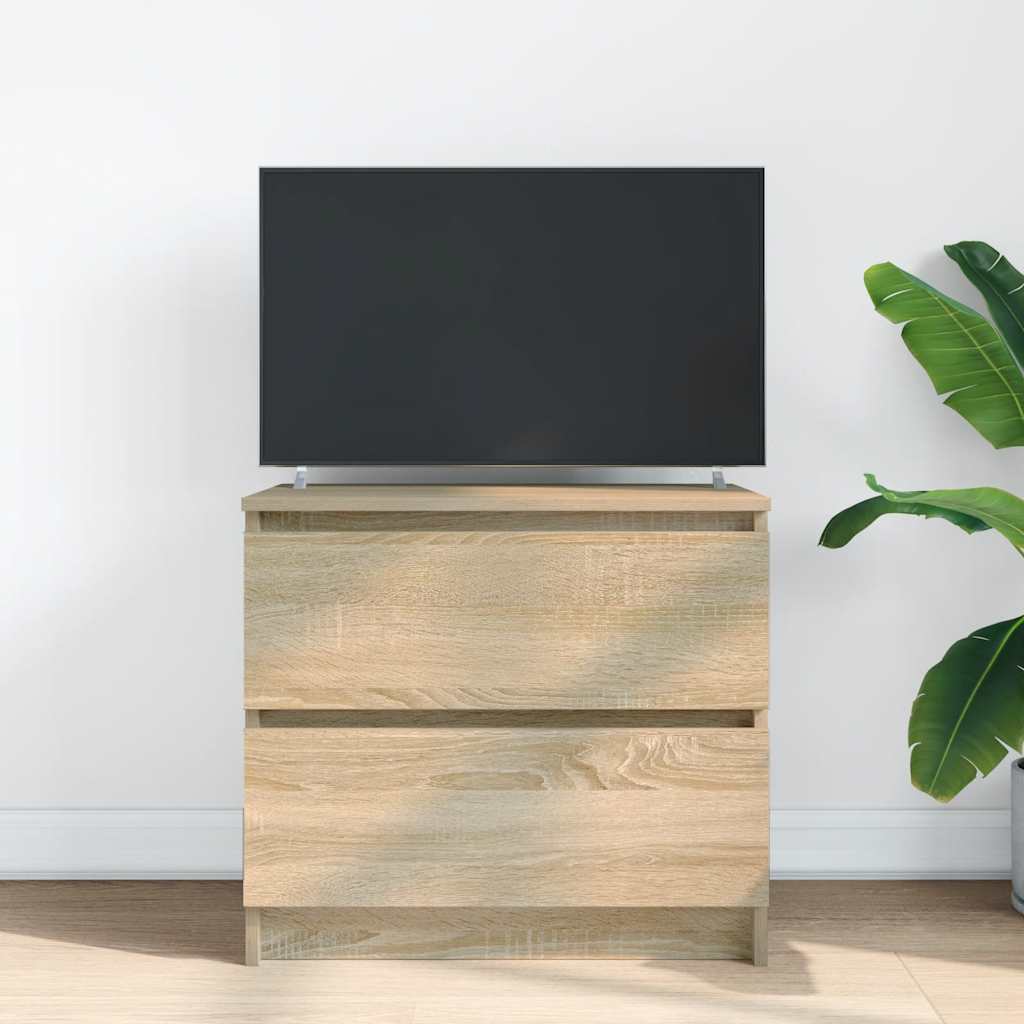 vidaXL Szafka RTV Sonoma Oak 60x35x54 cm Drewno klejone