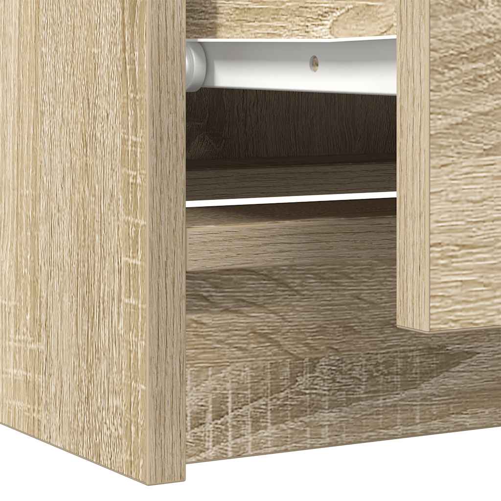 vidaXL Szafka RTV Sonoma Oak 60x35x54 cm Drewno klejone