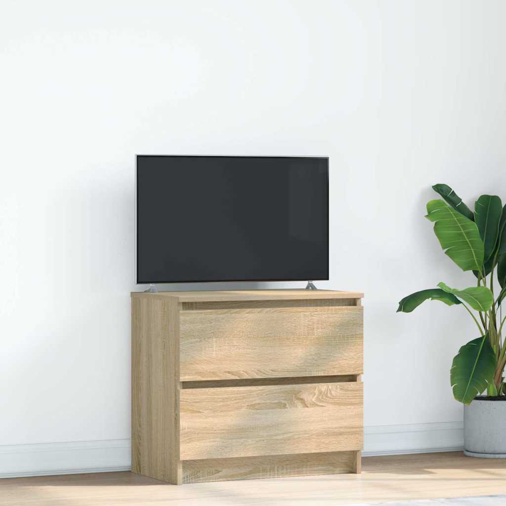 vidaXL Szafka RTV Sonoma Oak 60x35x54 cm Drewno klejone