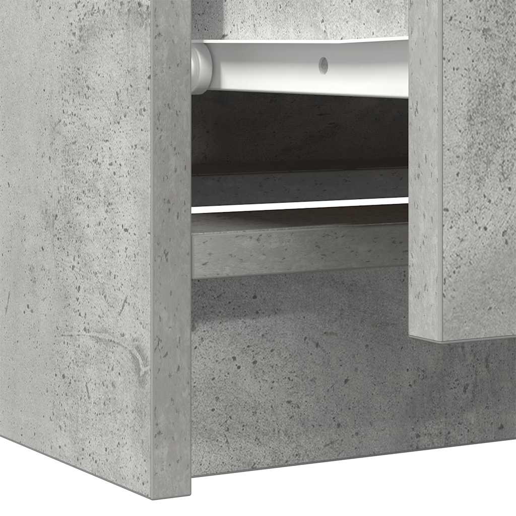 vidaXL Szafka RTV Beton Szary 60x35x54 cm Drewno klejone