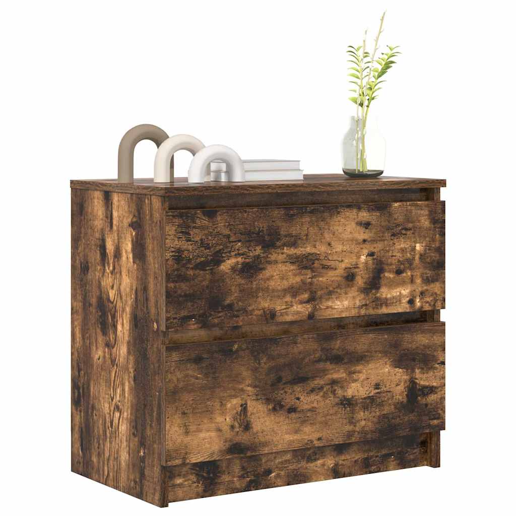vidaXL Szafka RTV Dąb wędzony 60x35x54 cm Drewno klejone