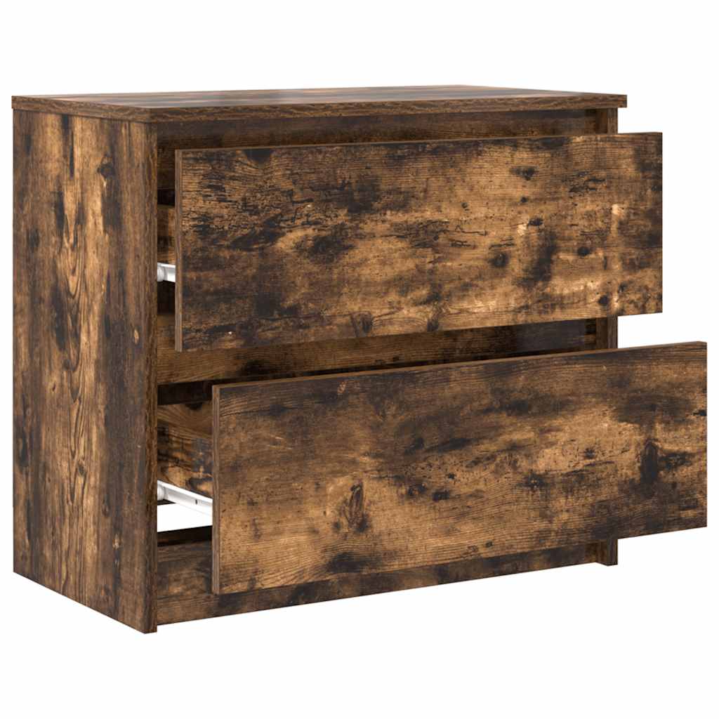 vidaXL Szafka RTV Dąb wędzony 60x35x54 cm Drewno klejone