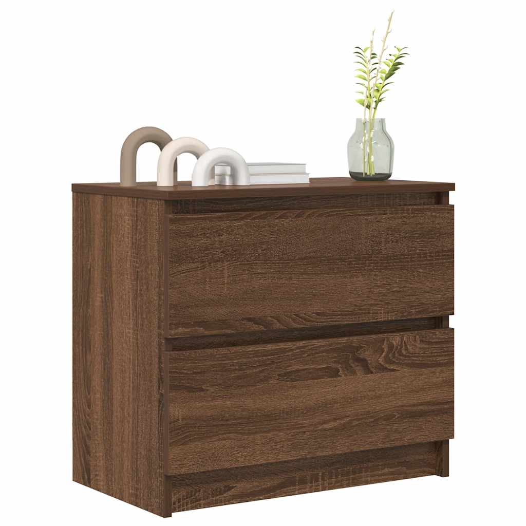 vidaXL Szafka RTV Brązowy Dąb 60x35x54 cm Drewno klejone