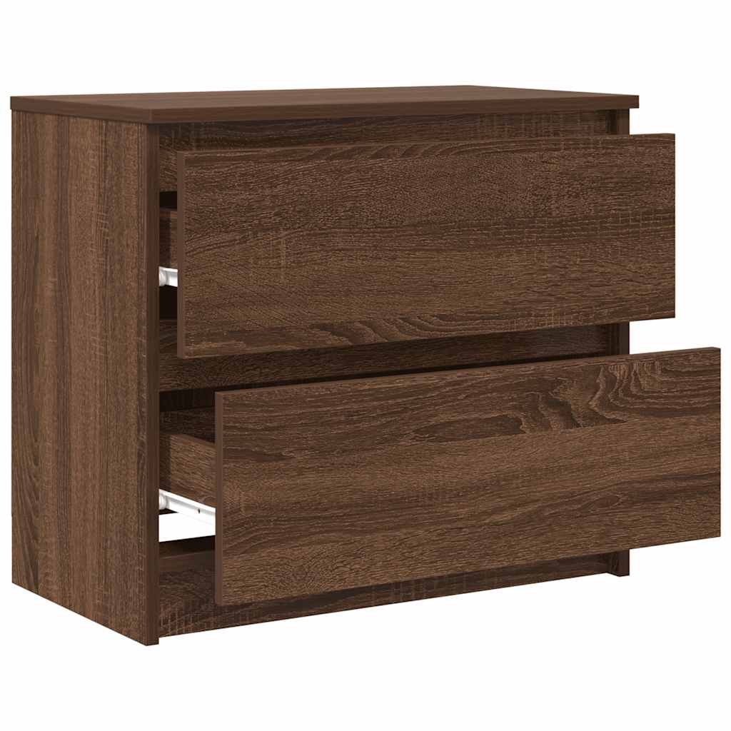 vidaXL Szafka RTV Brązowy Dąb 60x35x54 cm Drewno klejone