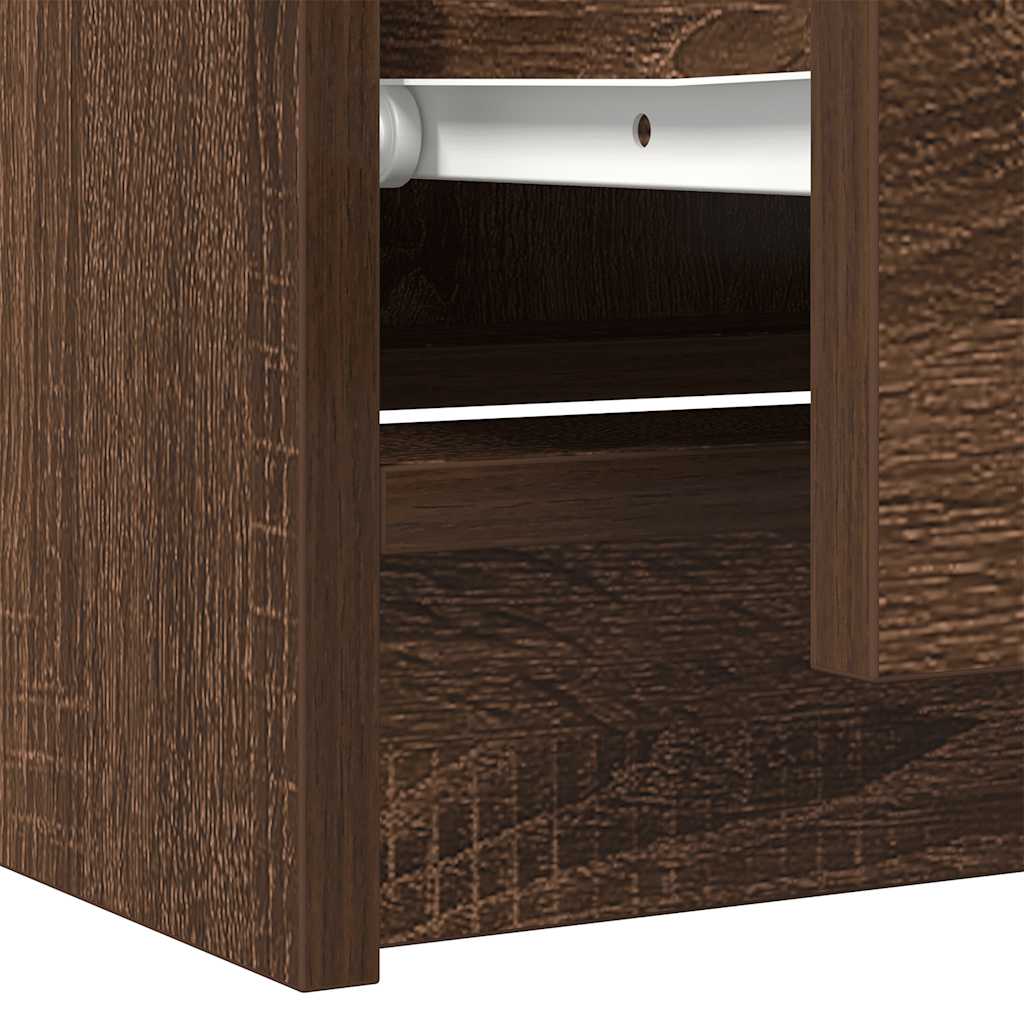 vidaXL Szafka RTV Brązowy Dąb 60x35x54 cm Drewno klejone