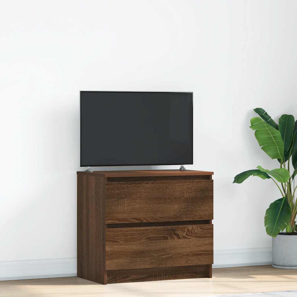 vidaXL Szafka RTV Brązowy Dąb 60x35x54 cm Drewno klejone