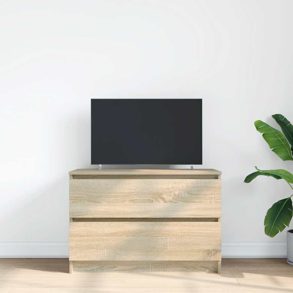 vidaXL Szafka RTV Sonoma Oak 80x35x54 cm Drewno klejone