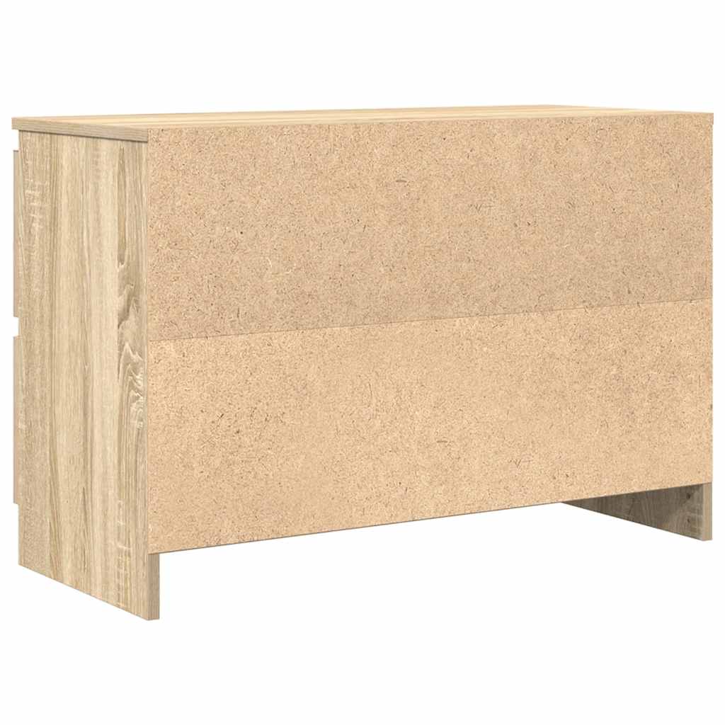 vidaXL Szafka RTV Sonoma Oak 80x35x54 cm Drewno klejone