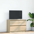 vidaXL Szafka RTV Sonoma Oak 80x35x54 cm Drewno klejone