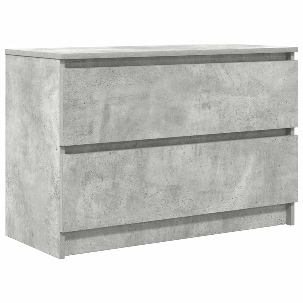 vidaXL Szafka RTV Betonowa Szara 80x35x54 cm Drewno klejone
