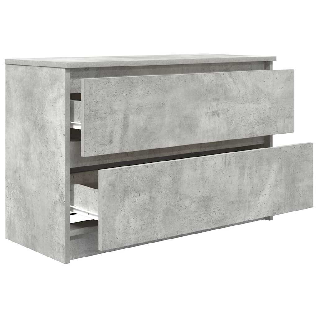 vidaXL Szafka RTV Betonowa Szara 80x35x54 cm Drewno klejone