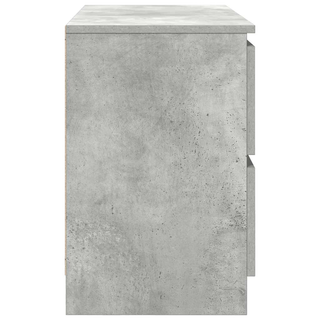 vidaXL Szafka RTV Betonowa Szara 80x35x54 cm Drewno klejone