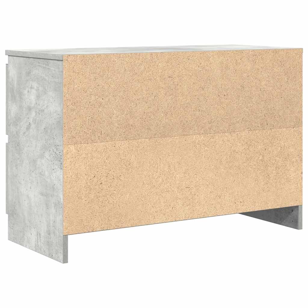 vidaXL Szafka RTV Betonowa Szara 80x35x54 cm Drewno klejone