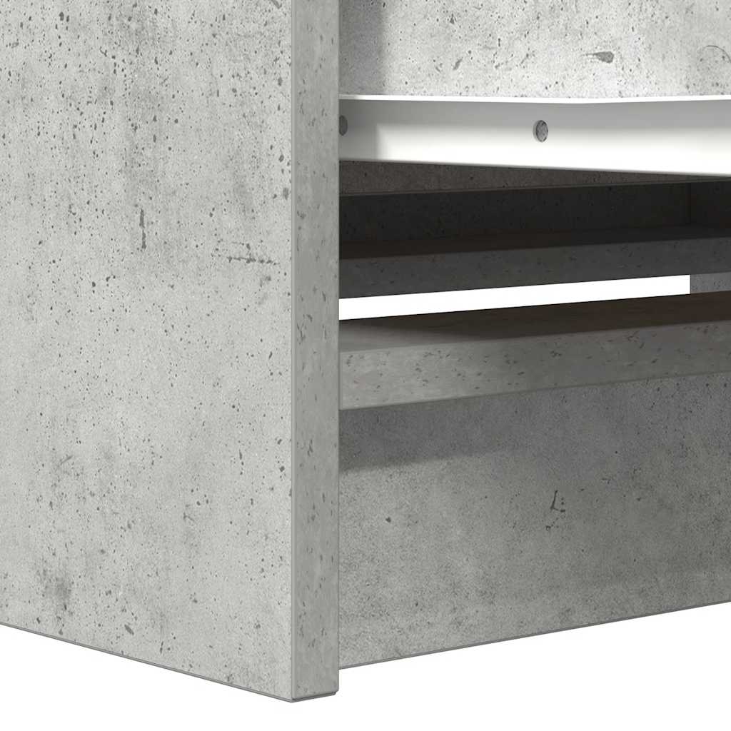 vidaXL Szafka RTV Betonowa Szara 80x35x54 cm Drewno klejone
