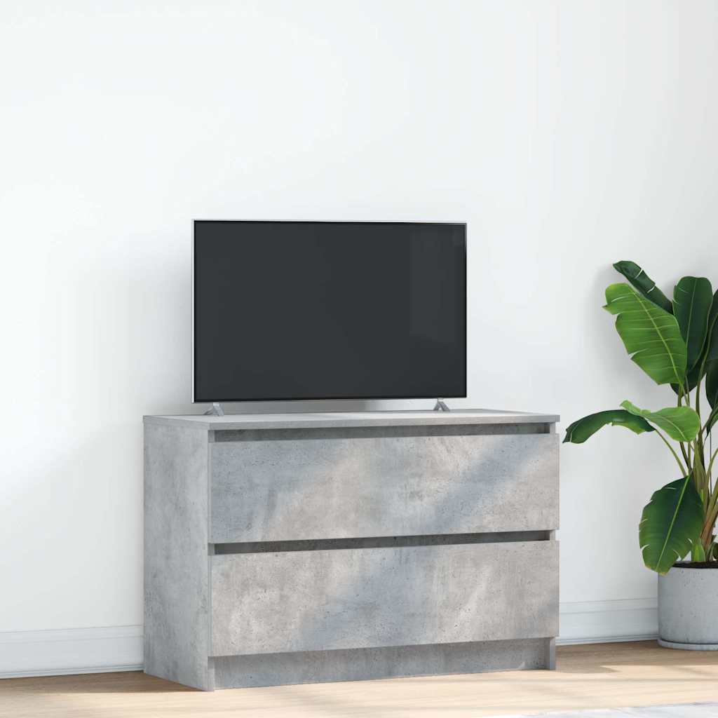 vidaXL Szafka RTV Betonowa Szara 80x35x54 cm Drewno klejone