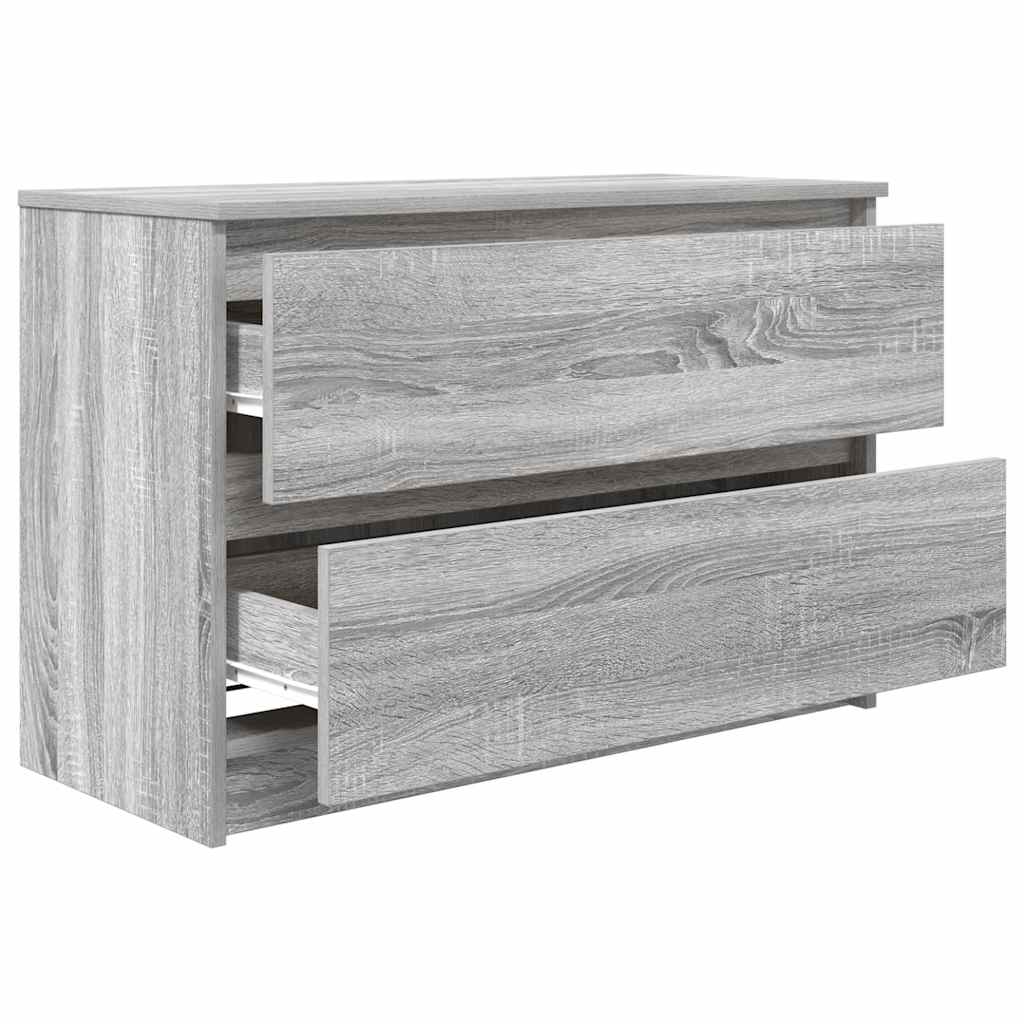 vidaXL Szafka RTV Szara Sonoma 80x35x54 cm Drewno klejone