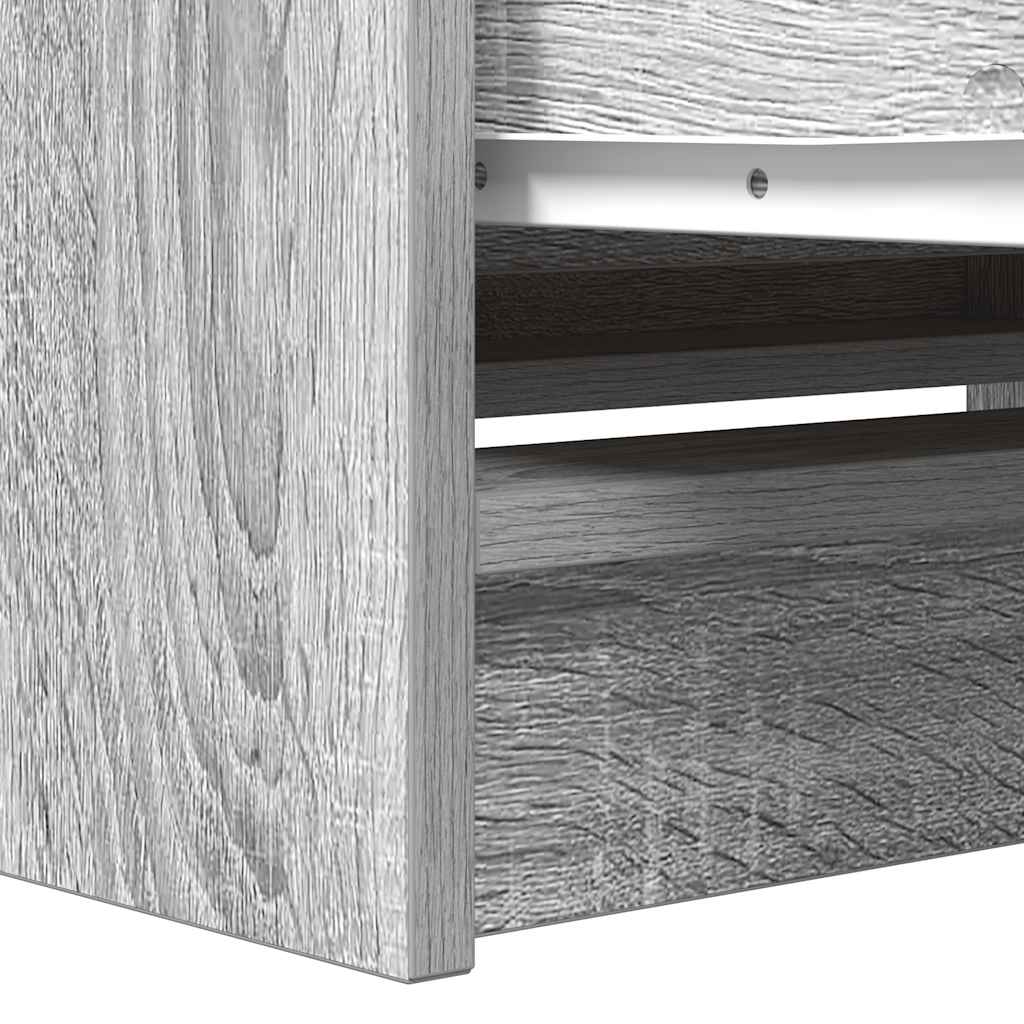 vidaXL Szafka RTV Szara Sonoma 80x35x54 cm Drewno klejone