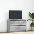 vidaXL Szafka RTV Szara Sonoma 80x35x54 cm Drewno klejone